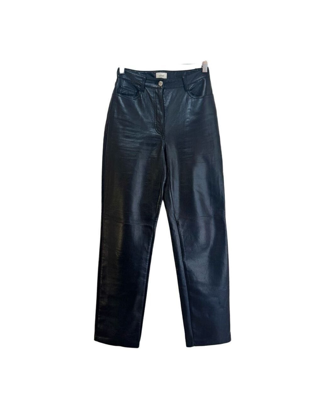 WILFRED ARITZIA “The Melina” High-Rise Vegan Faux Leather Pants